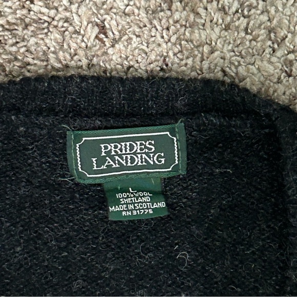 Prides Landing Mens Size Large 100% Wool Sweater Vest - Picture 4 of 6